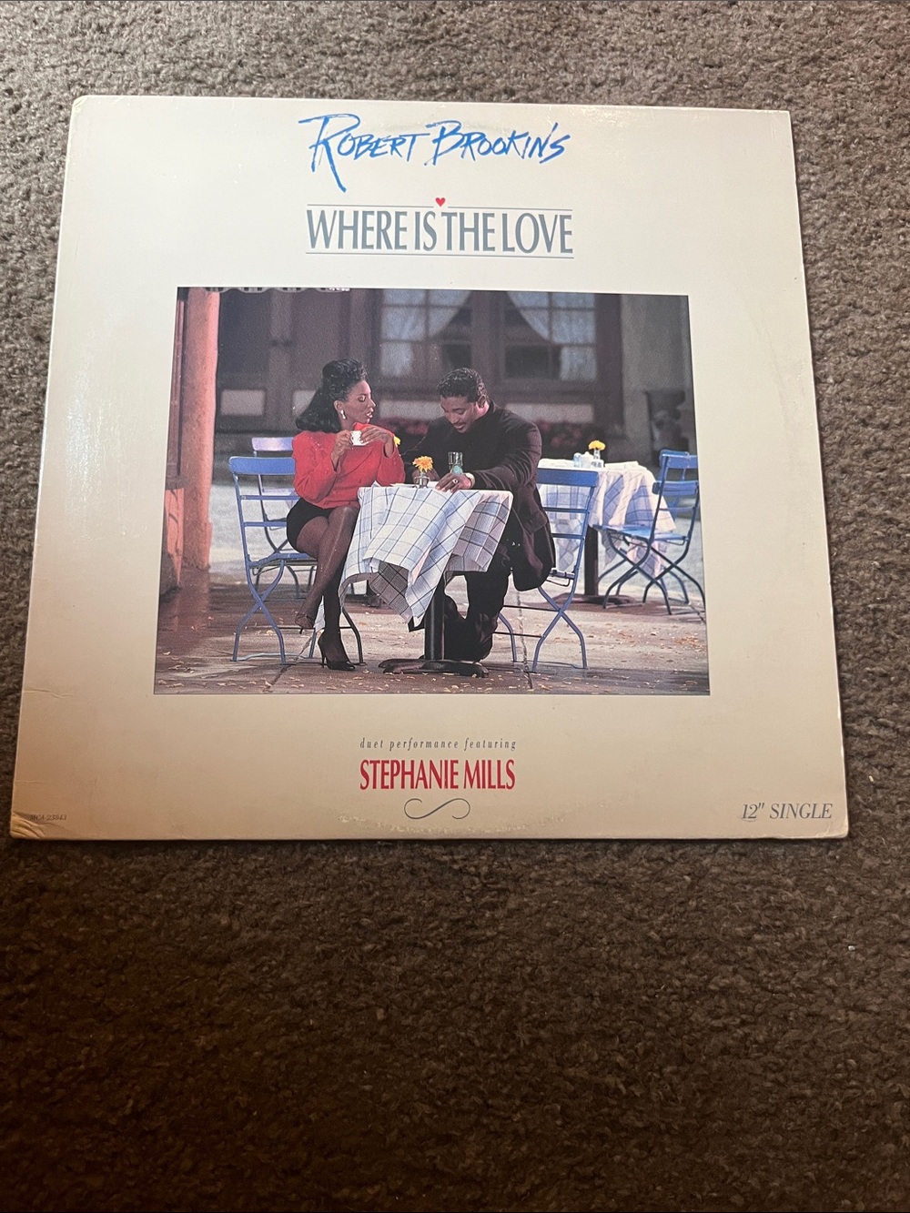 Robert Brookins "Where Is The Love" 12" Single - Beige Cover with Photo